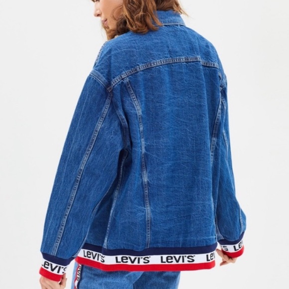 Levi’s Baggy Sport Tape Trucker Denim Jacket - Picture 2 of 4